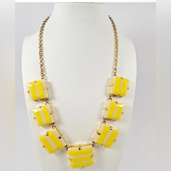 Kate Spade Yellow and Gold Square Necklace - Picture 1 of 10